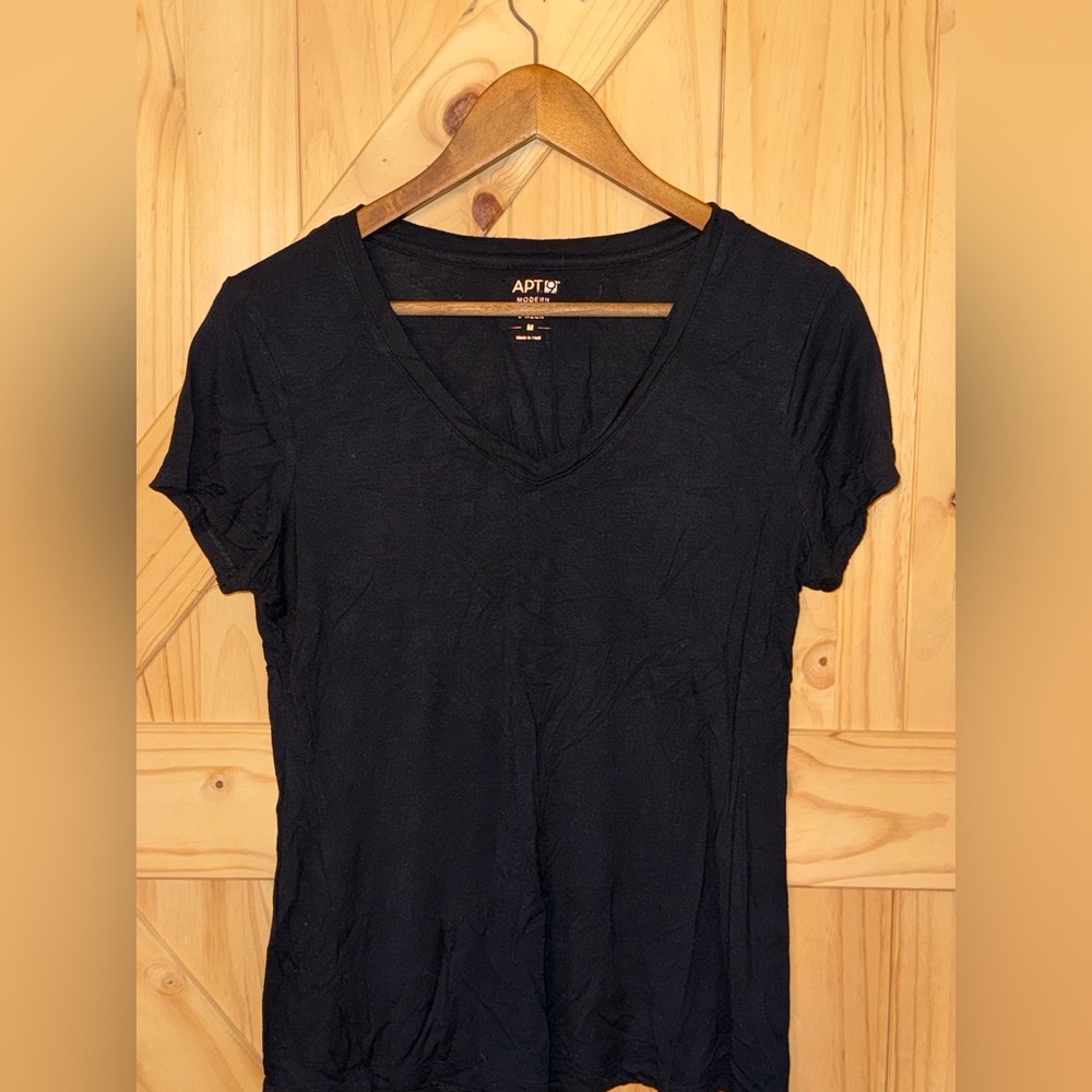 Apt. 9 Women's Classic Black Short Sleeve Tee
